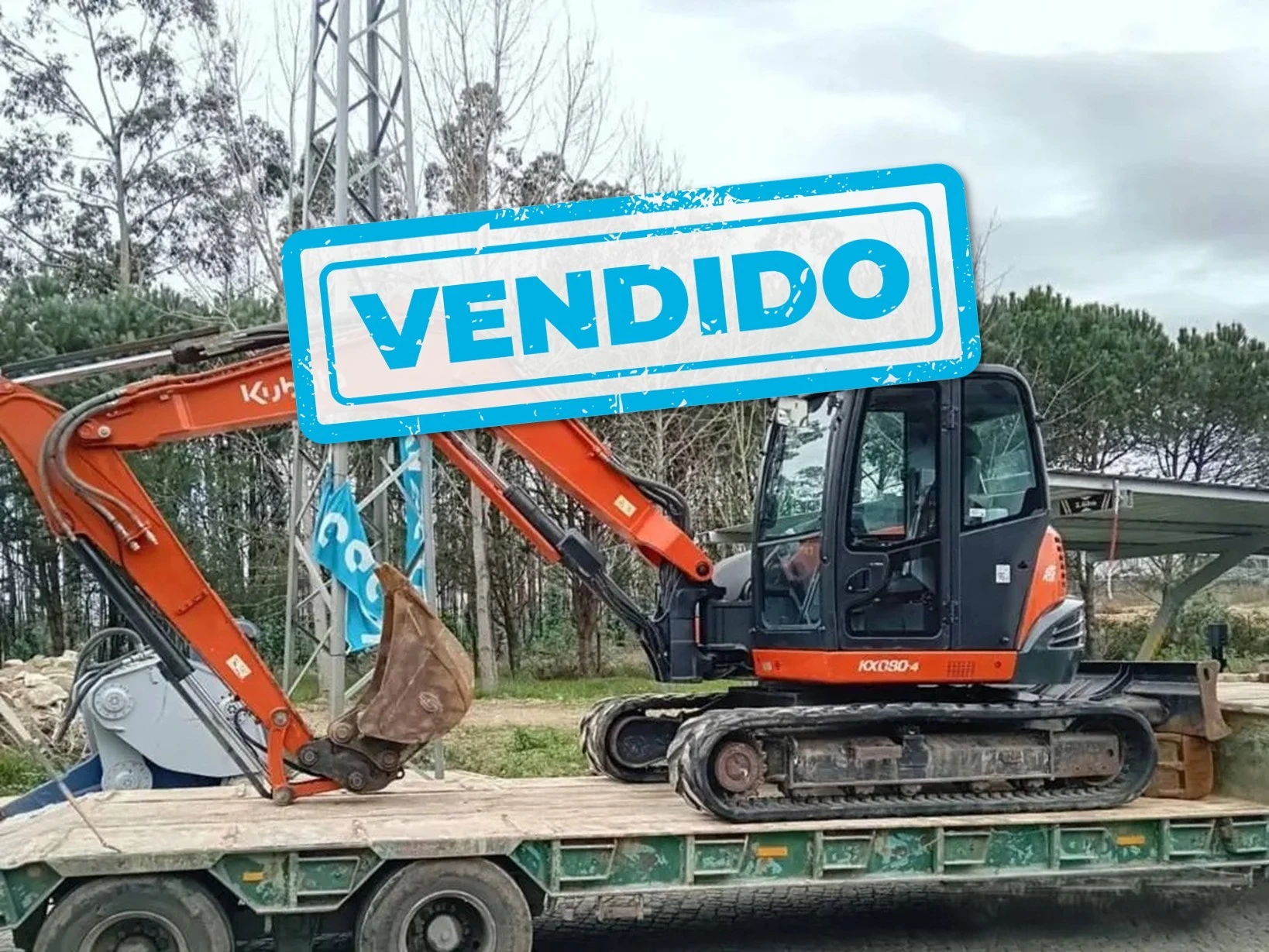 kubota kx080-4 duromin vendida