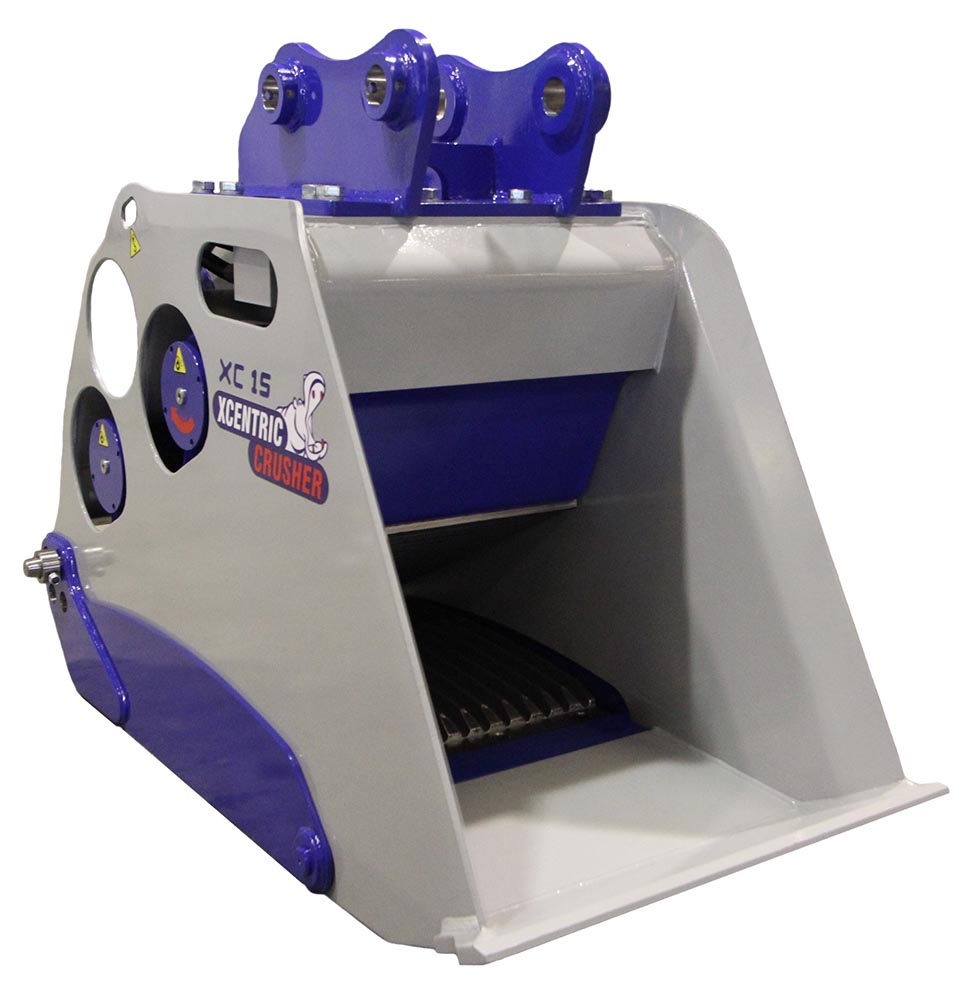 balde britador xcentric xc15 para escavadoras de 13 a 15 toneladas