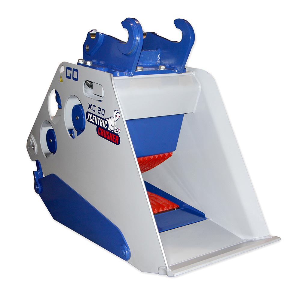 balde britador xcentric xc20 para escavadoras de 20 a 25 toneladas