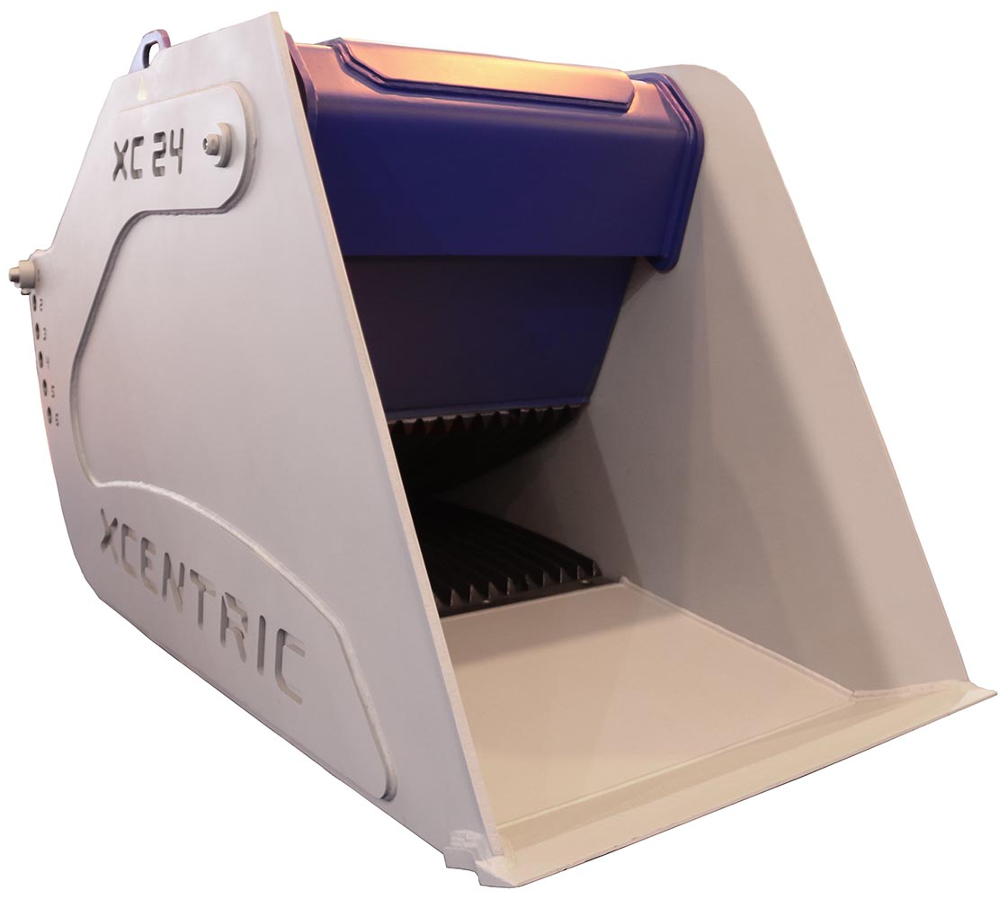 balde britador xcentric xc24 para escavadoras de 24 a 33 toneladas