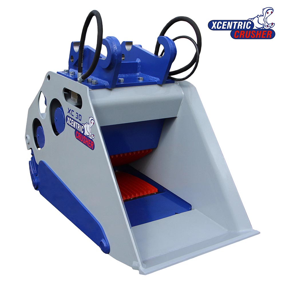 balde britador xcentric xc30 para escavadoras de 24 a 35 toneladas