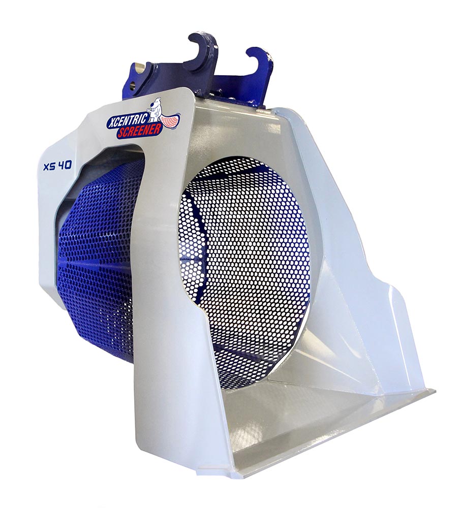balde de crivo xcentric xs40 para escavadoras de 24 a 38 toneladas