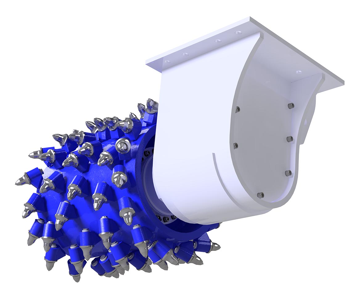 cabeça de corte kemroc es 70 hd para escavadoras de 20 a 25 toneladas