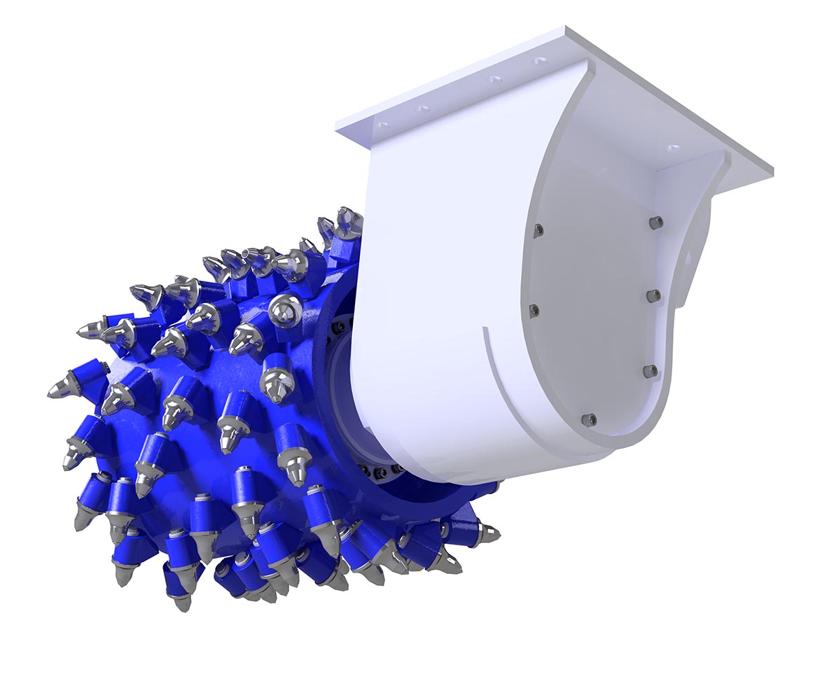 cabeça de corte kemroc es 110 hd para escavadoras de 25 a 40 toneladas