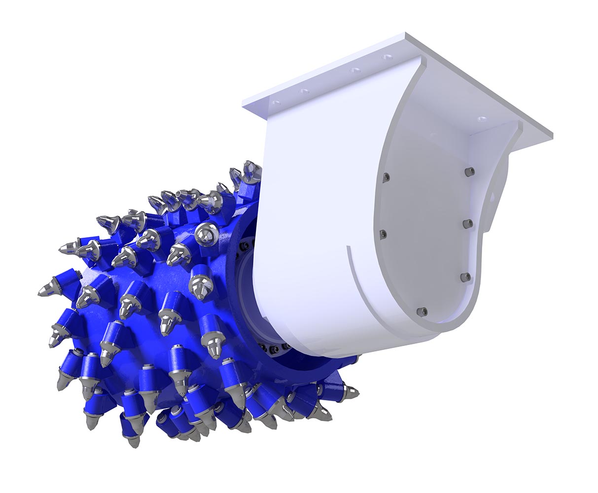 cabeça de corte kemroc es 120 hd para escavadoras de 25 a 40 toneladas