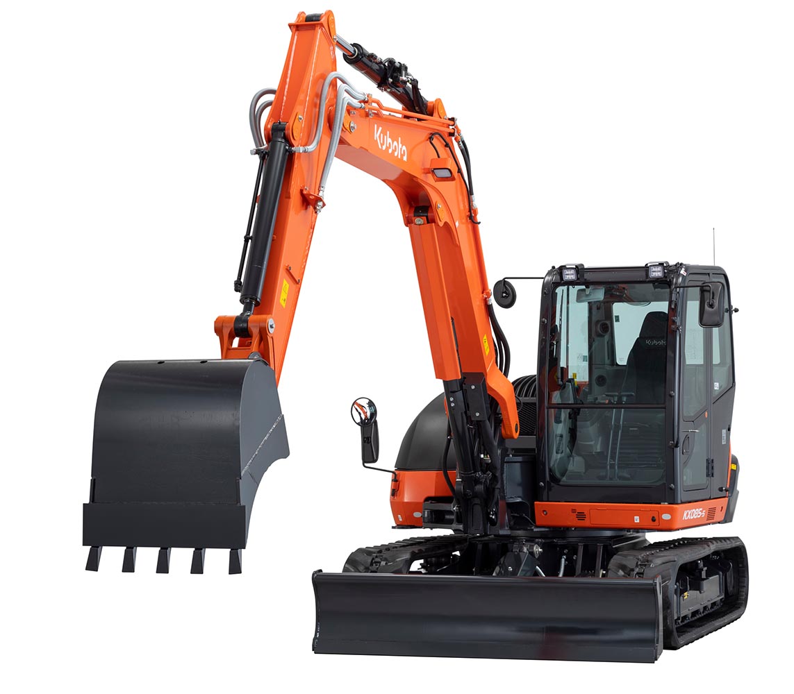 escavadora Kubota kx085-5 de 8.5 toneladas