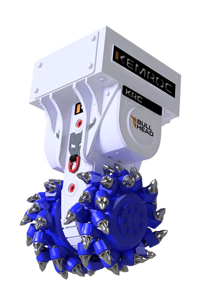 fresadora bullhead krc 100 da kemroc para escavadoras de 18 a 30 toneladas