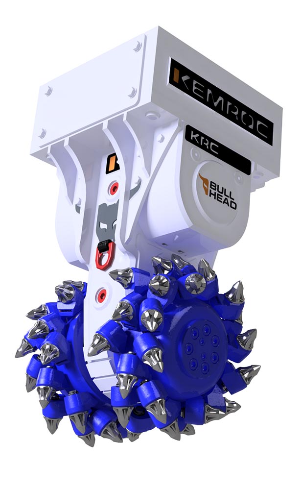 fresadora bullhead krc 140 da kemroc para escavadoras de 25 a 40 toneladas