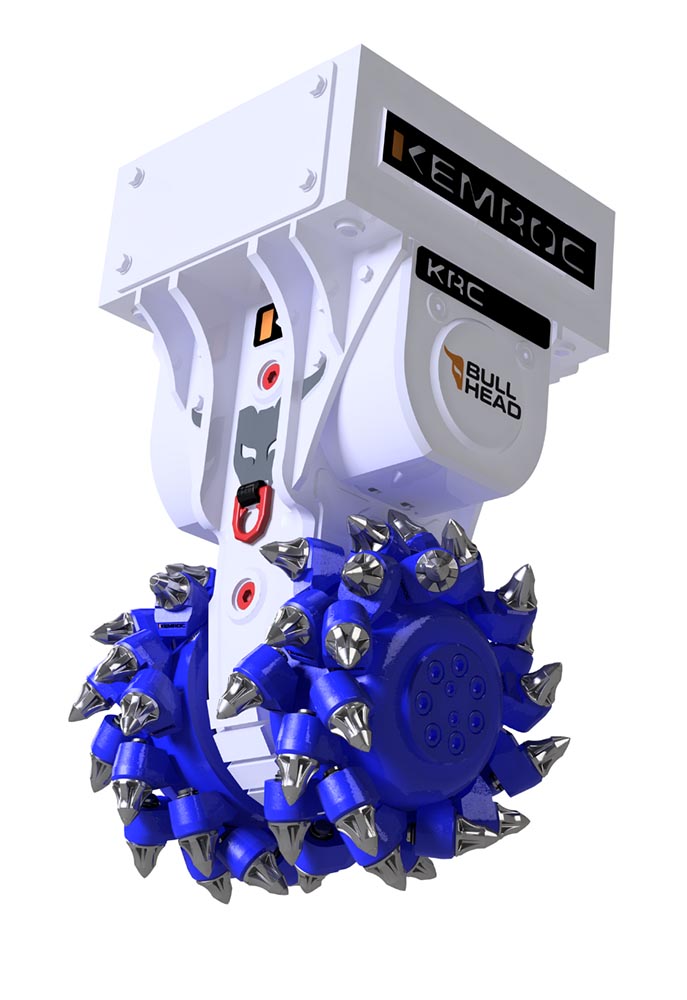 fresadora bullhead krc 150 da kemroc para escavadoras de 35 a 50 toneladas