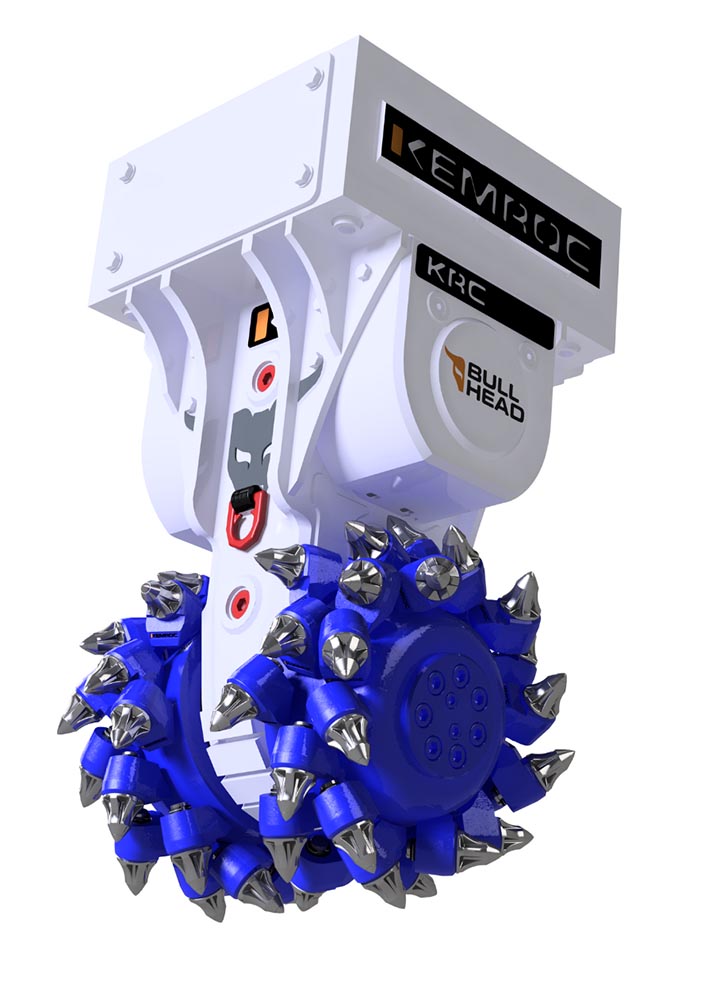 fresadora bullhead krc 160 da kemroc para escavadoras de 40 a 50 toneladas