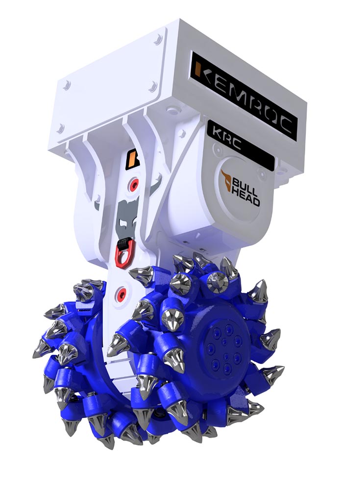 fresadora bullhead krc 220 da kemroc para escavadoras de 50 a 70 toneladas