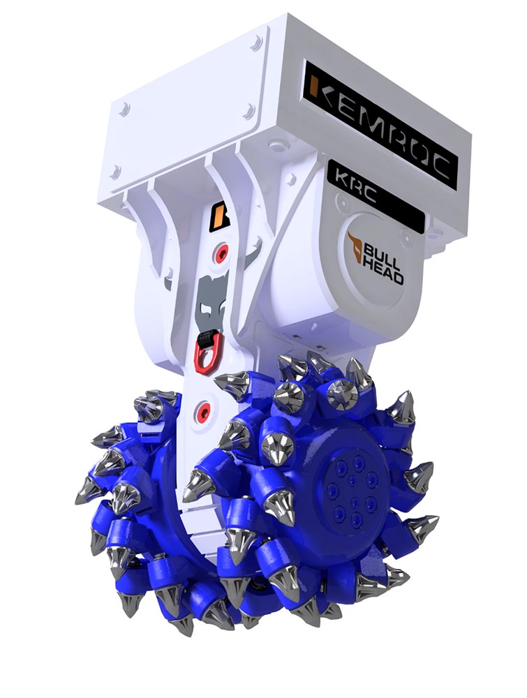 fresadora bullhead krc 60 da kemroc para escavadoras de 12 a 17 toneladas