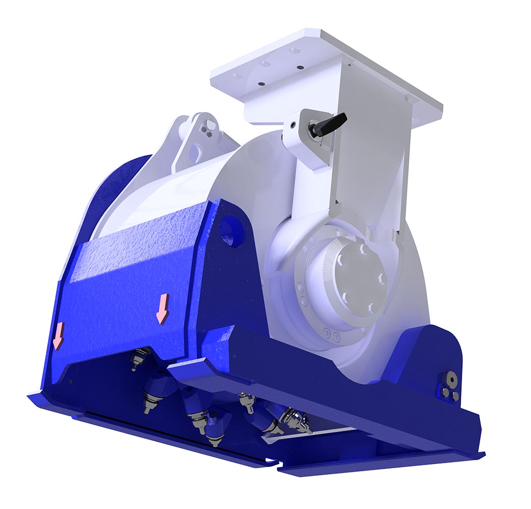 fresadora com controlo de profundidade kemroc ex 60 hd para escavadoras de 15 a 23 toneladas