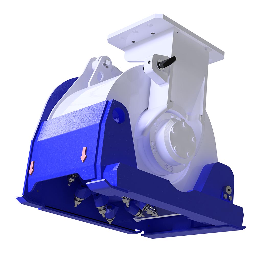 fresadora com controlo de profundidade kemroc ex 70 hd para escavadoras de 18 a 25 toneladas