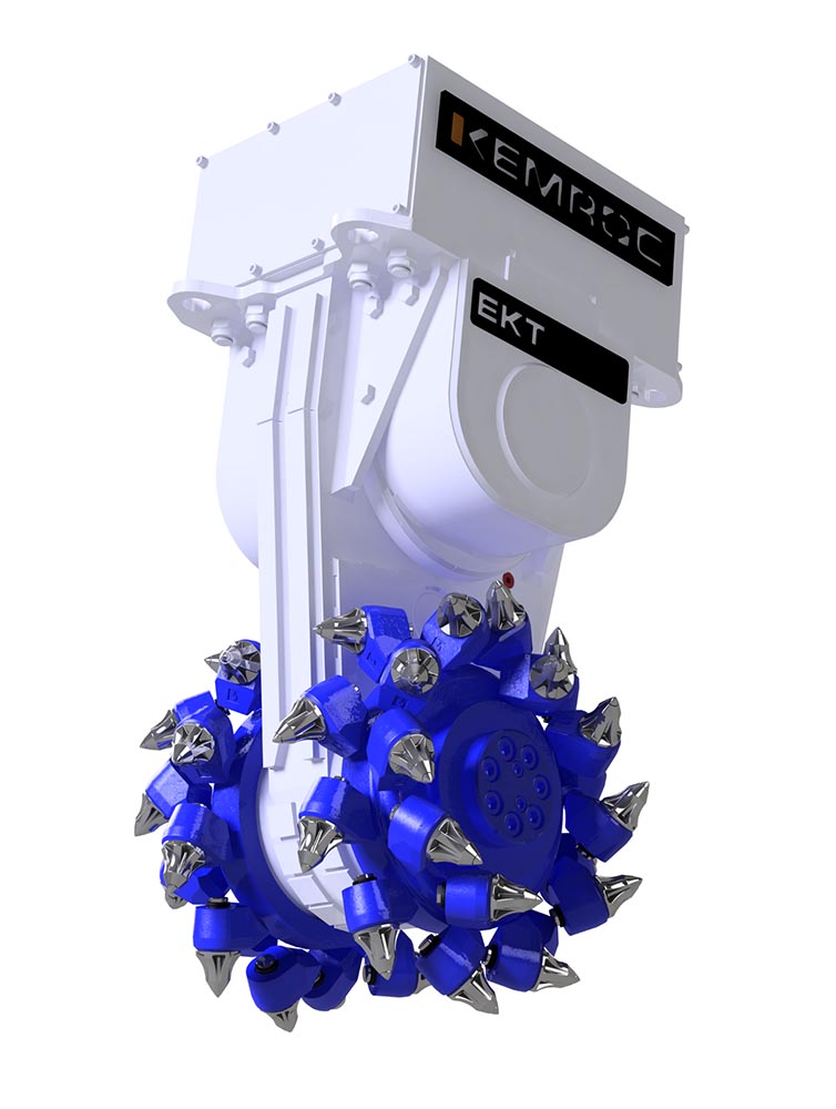 fresadora de tambor rotativo kemroc ekt 110 para escavadoras de 25 a 32 toneladas