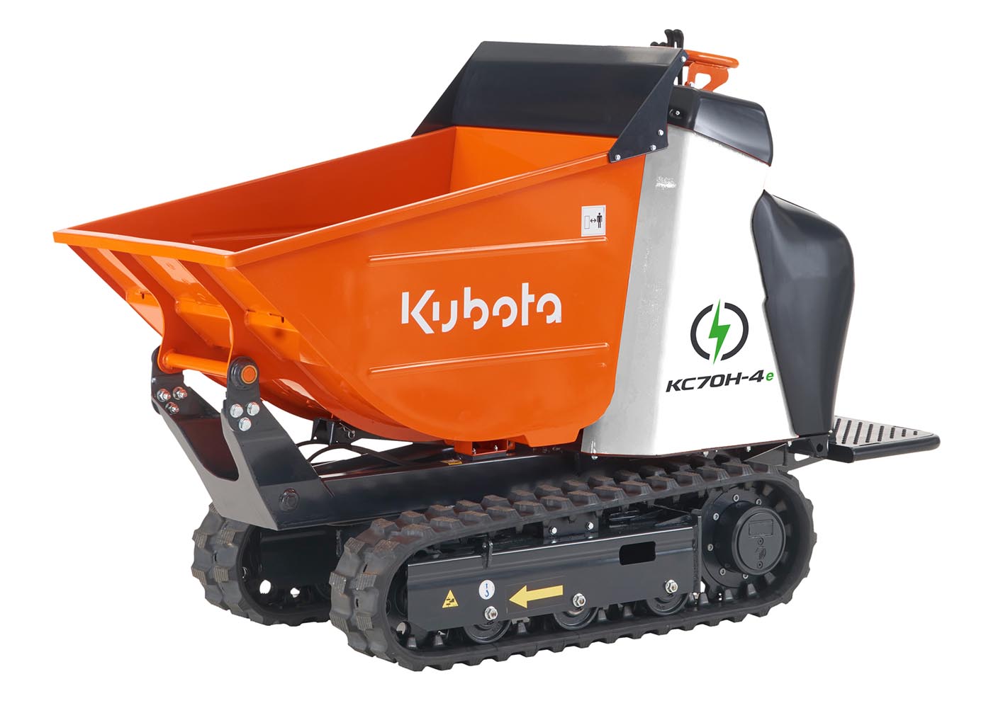 mini dumper de rastos elétrico kubota kc70h-4e