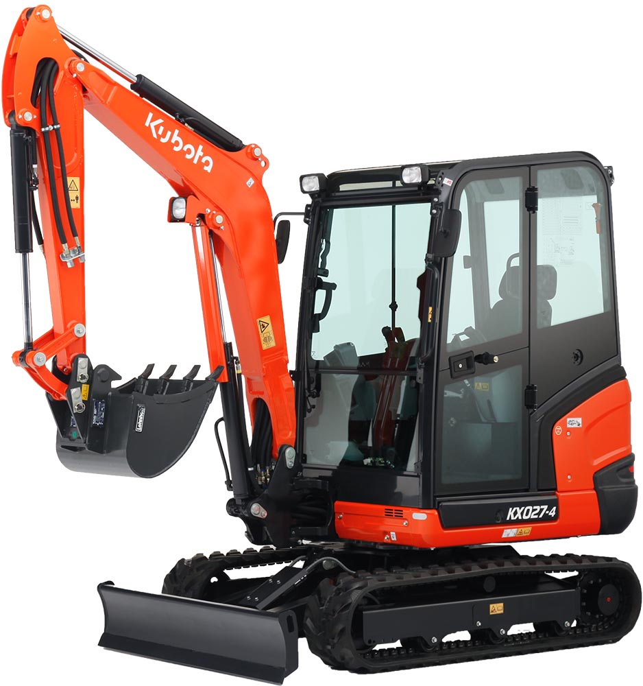 miniescavadora Kubota kx027-4 de 2.5 toneladas