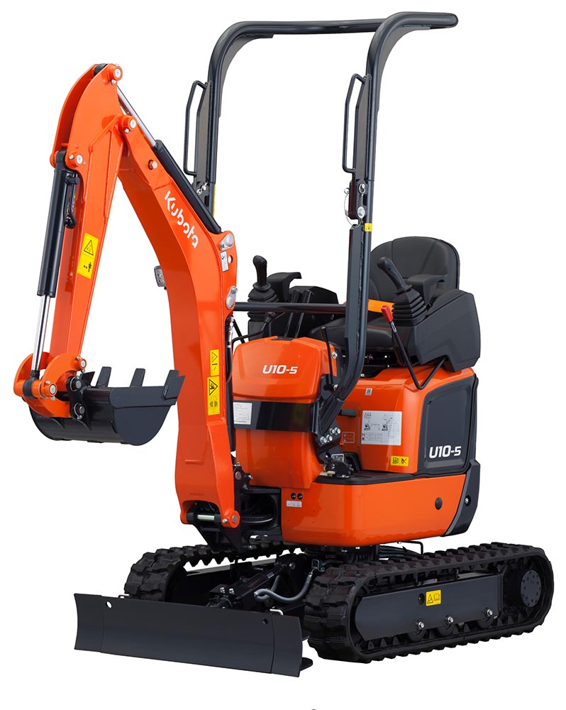 miniescavadora Kubota u10-5 de 1 tonelada