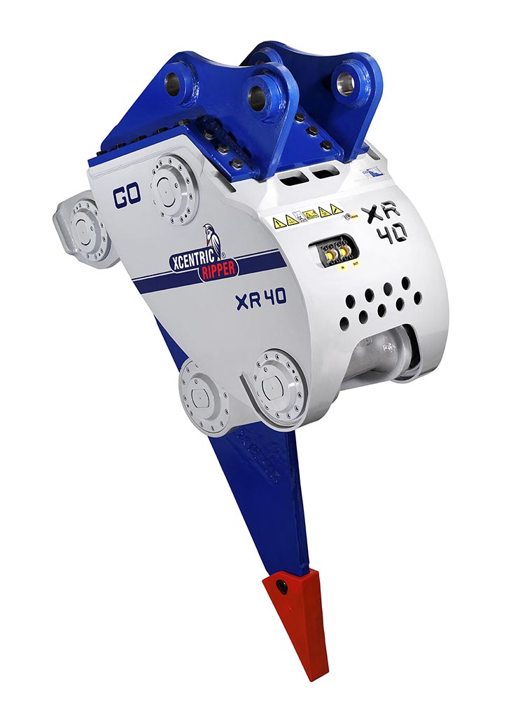 ripper xcentric xr40 para escavadoras de 32 a 40 toneladas