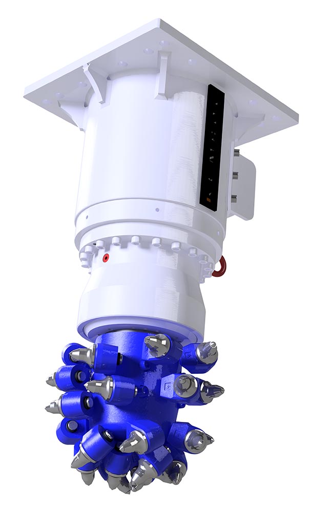 unidade de rotação com acessórios kemroc krx 68 para fresar, furar e misturar, para escavadoras de 15 a 23 toneladas