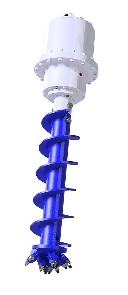 unidade de rotação de trados kemroc eba 1500 para escavadoras de 16 a 20 toneladas